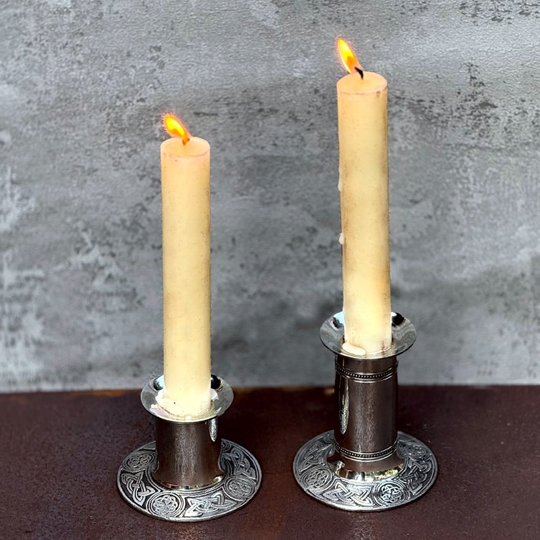 Small Celtic Pewter Candle Holder Small Celtic Pewter Candle Holder