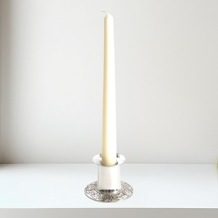 Small Celtic Pewter Candle Holder Small Celtic Pewter Candle Holder