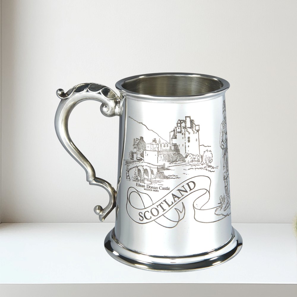 Scotland One Pint Pewter Tankard Scotland One Pint Pewter Tankard