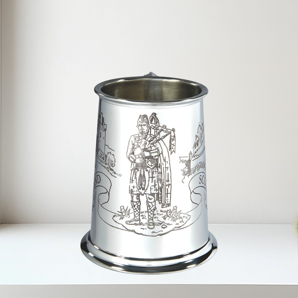 Scotland One Pint Pewter Tankard