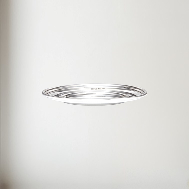 Small Polished Pewter Plate