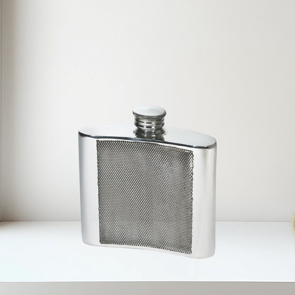 4oz Barley Pewter Kidney Hipflask 4oz Barley Pewter Kidney Hipflask