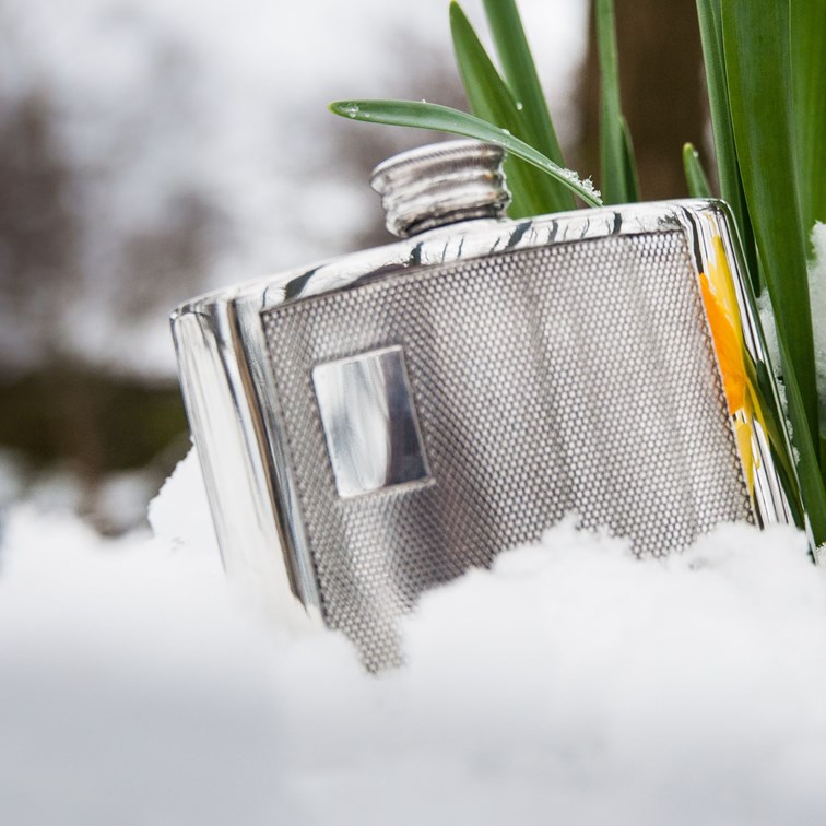 4oz Barley Pewter Kidney Hipflask 4oz Barley Pewter Kidney Hipflask