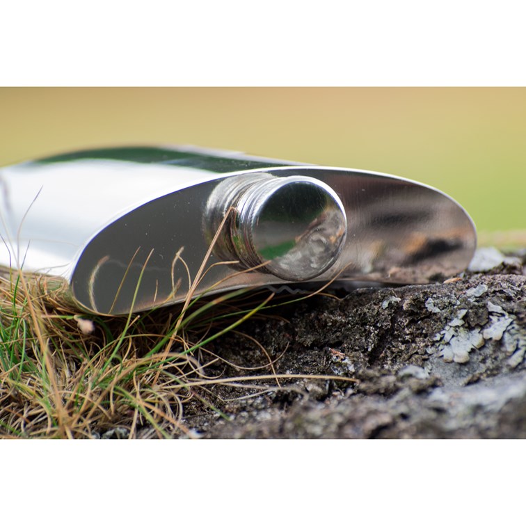 4oz Plain Pewter Kidney Hip Flask 4oz Plain Pewter Kidney Hip Flask