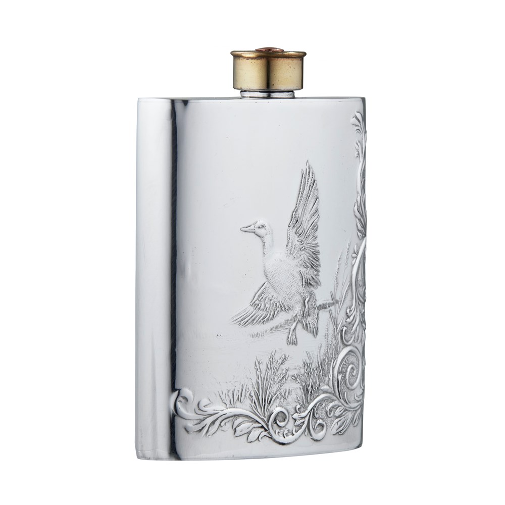 6oz Embossed Mallard Flask