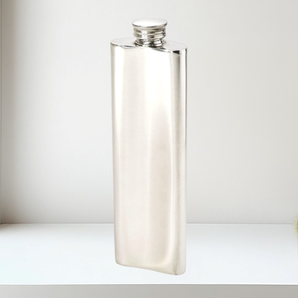 3oz Single Paisley Pewter Purse Flask 3oz Single Paisley Pewter Purse Flask