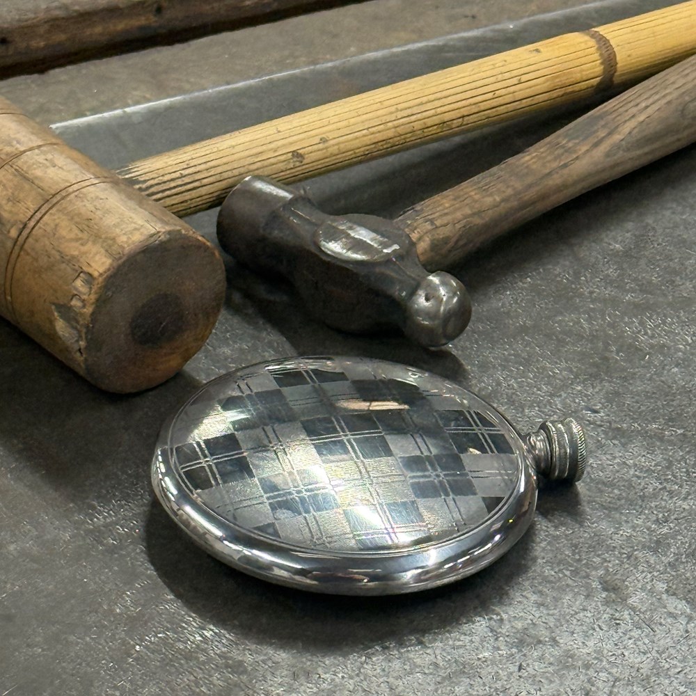 4oz Tartan Pewter Sporran Flask