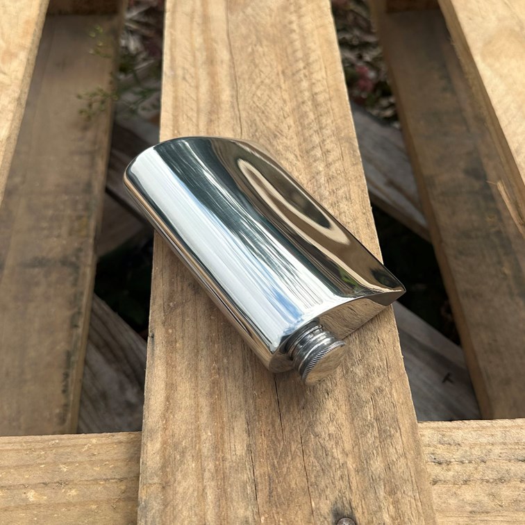 4oz Teardrop Pewter Spirit Flask 4oz Teardrop Pewter Spirit Flask