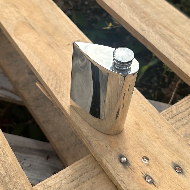 4oz Teardrop Pewter Spirit Flask