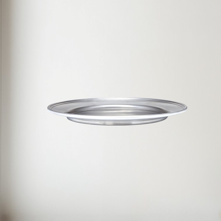 Medium Antique Finish Pewter Plate