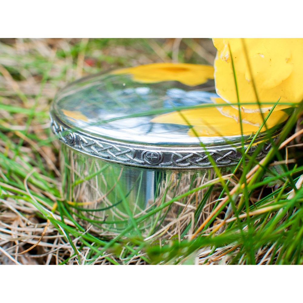 Medium Celtic Pewter Trinket Box Medium Celtic Pewter Trinket Box