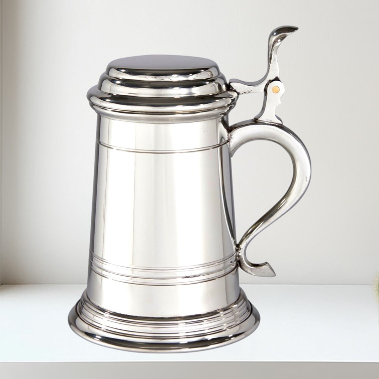509XL 1 pint Balmoral X range Lidded Pewter Tankard Stein