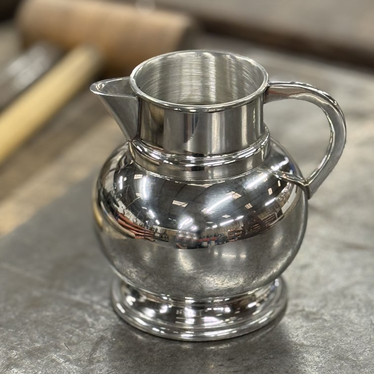 Small Pewter Water Jug Beer Pitcher