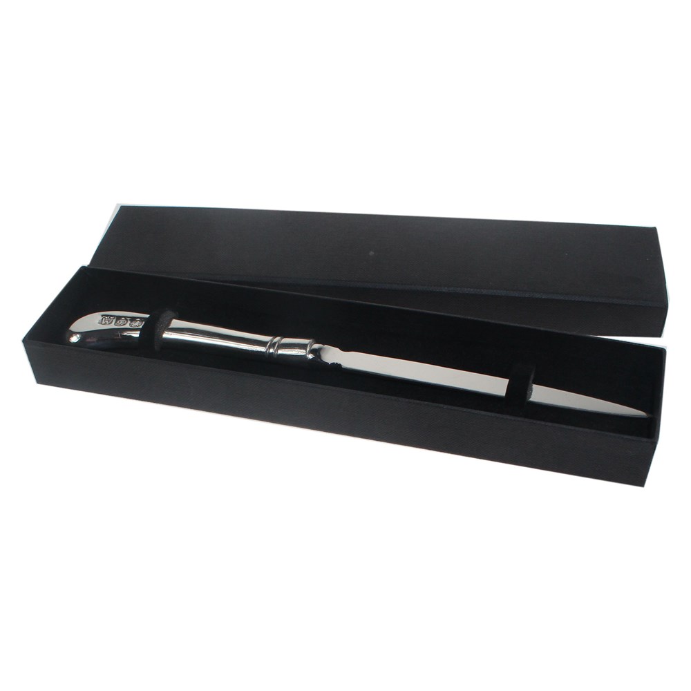 Cast Pewter And Stainless Steel Pistol  Letter Opener