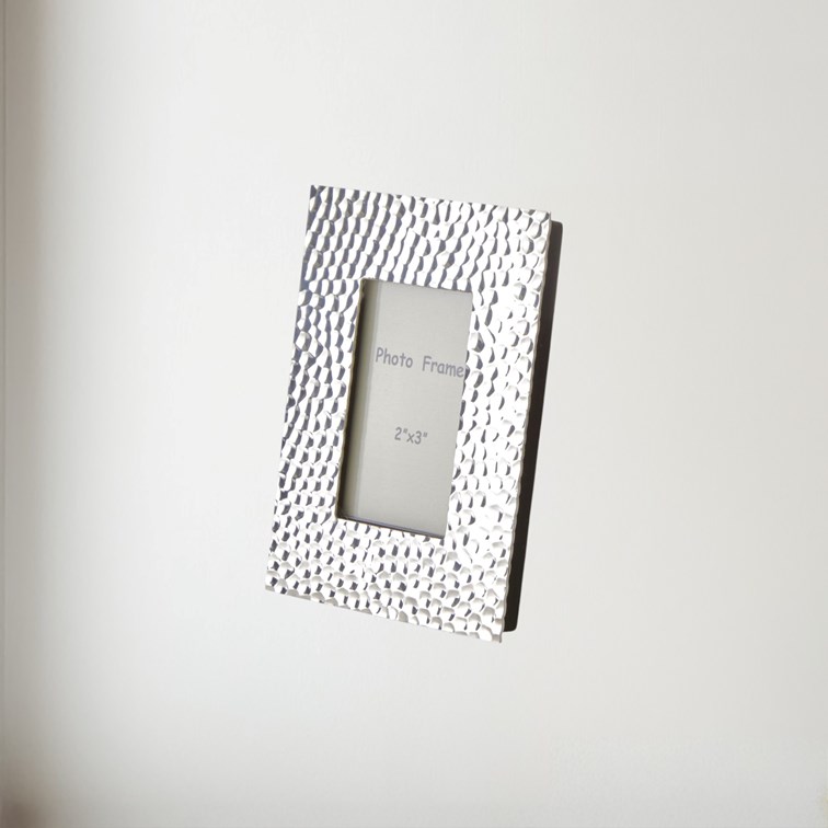 Hammered Pewter 2"X3" Mini Picture Frame