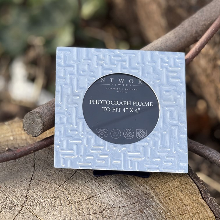 Small Metropolitan 4"X4" Pewter Picture Frame Small Metropolitan 4"X4" Pewter Picture Frame