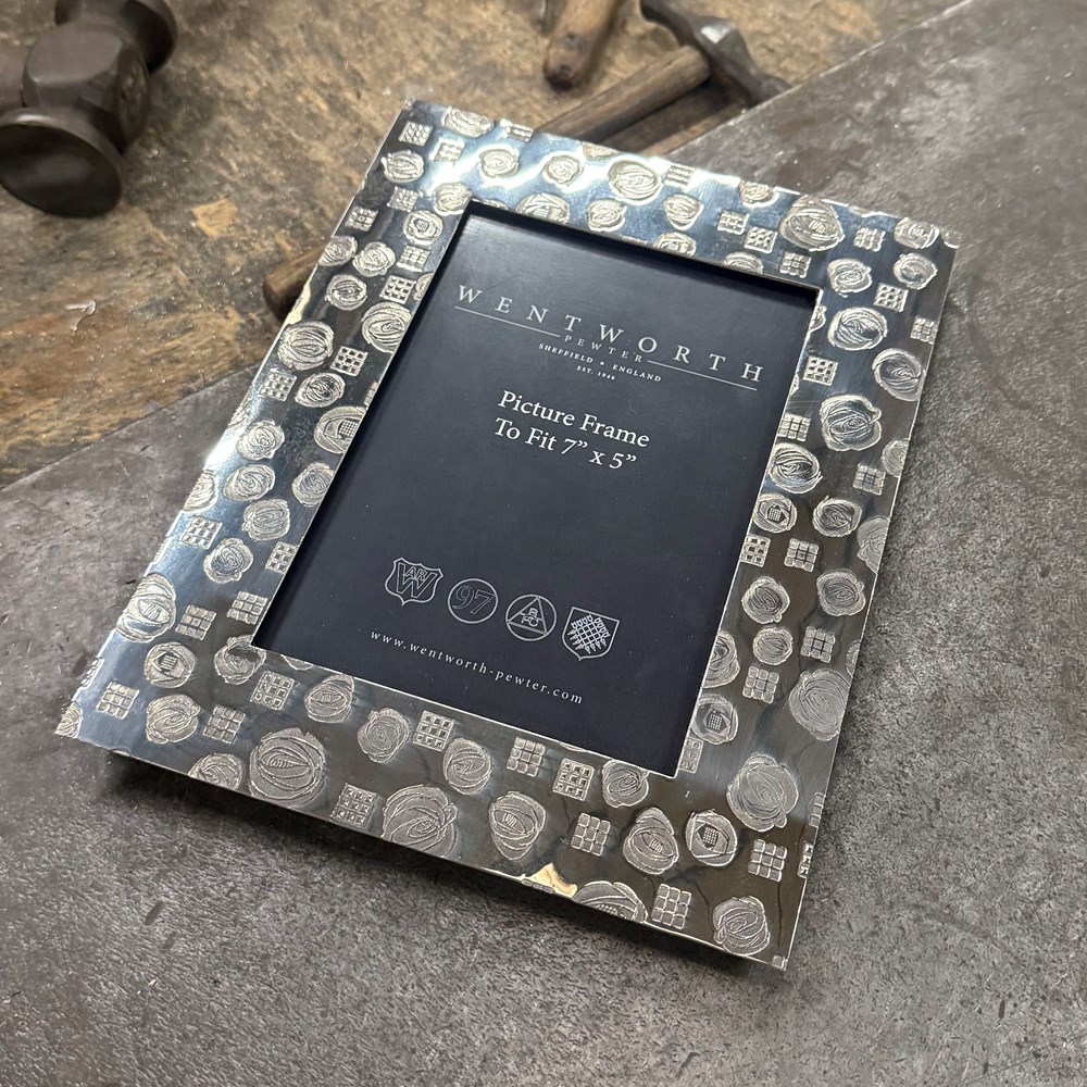 Large Charle Rennie Mackintosh Pewter 7"X5" Picture Frame