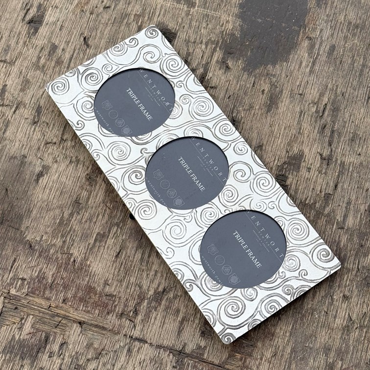 Tree Of Life Pewter Triple Frame