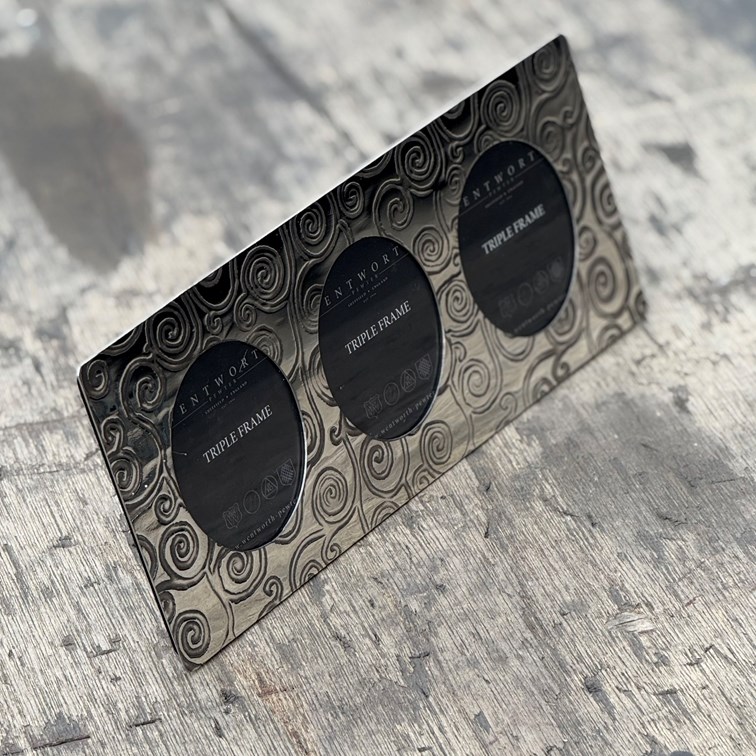 Tree Of Life Pewter Triple Frame