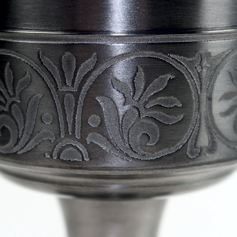 Medieval Antique Finish Pewter Goblet