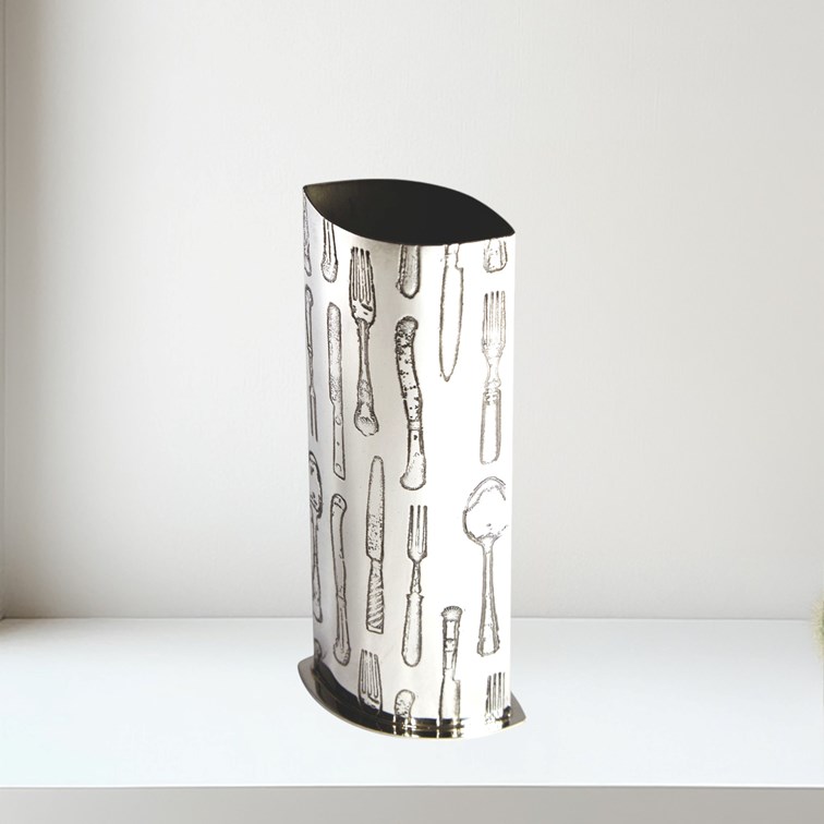 Knife Fork Spoon Pewter Budvase