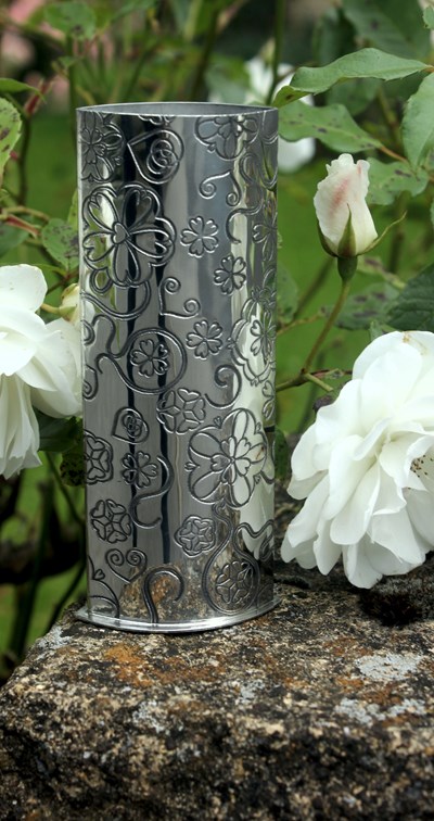 Yorkshire Rose Pewter Bud Vase