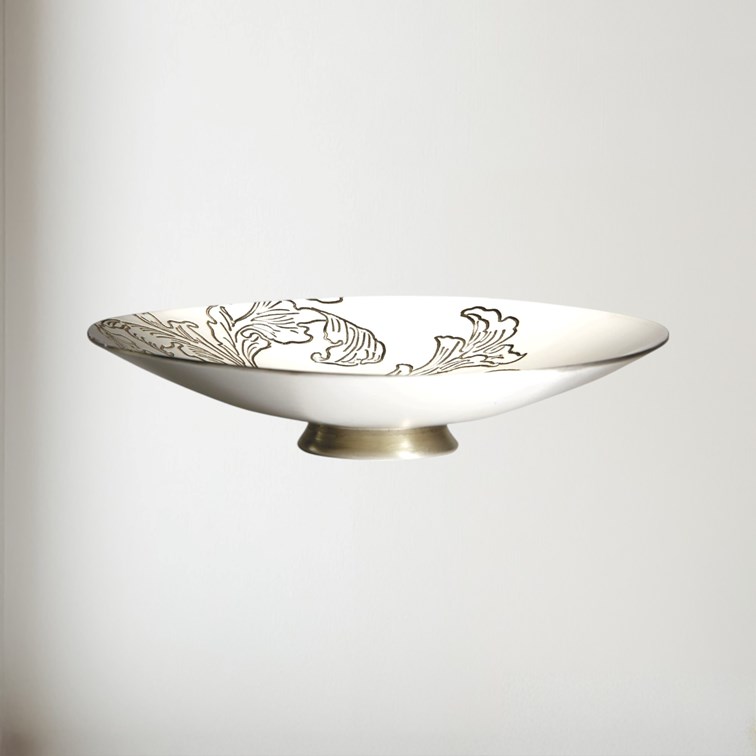 Acanthus Pattern Pewter Bowl Acanthus Pattern Pewter Bowl