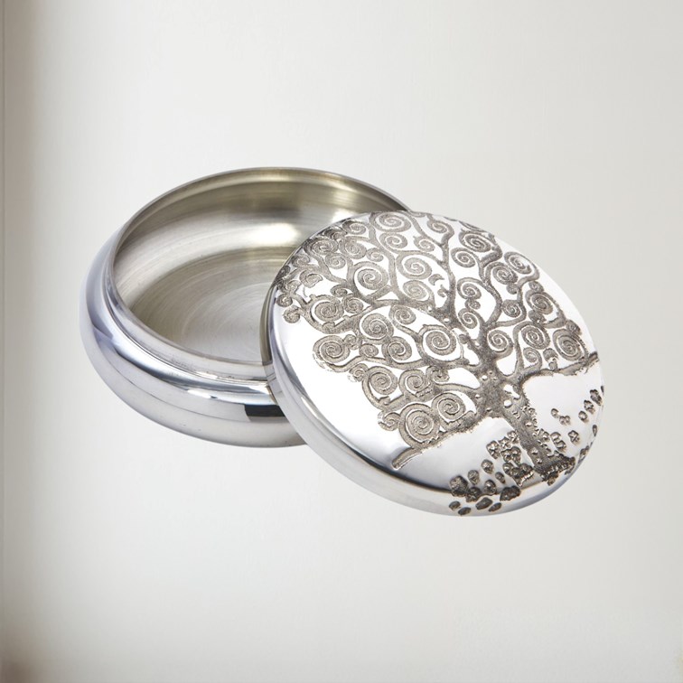 Tree Of Life Tree Pewter Trinket Box