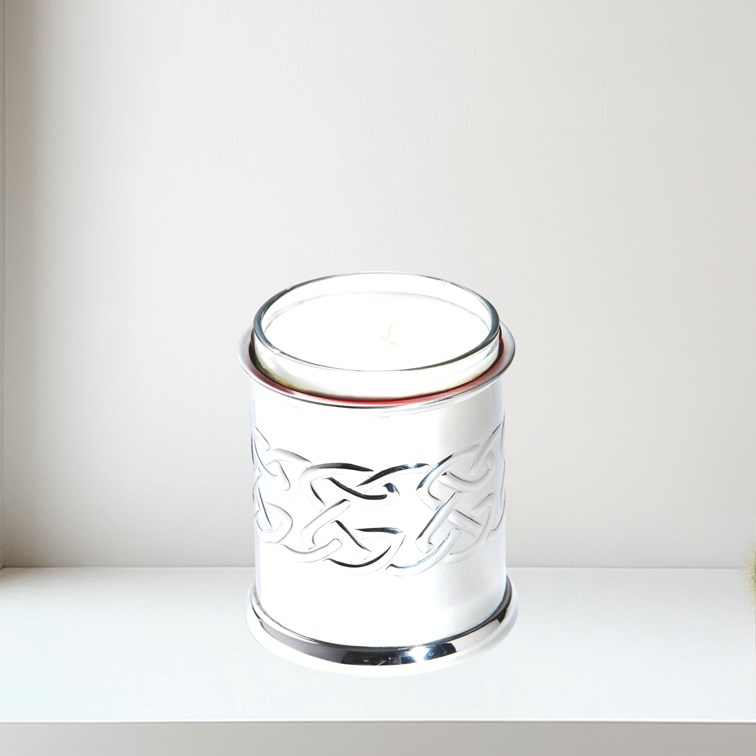 Pewter Embossed Celtic Candle Votive