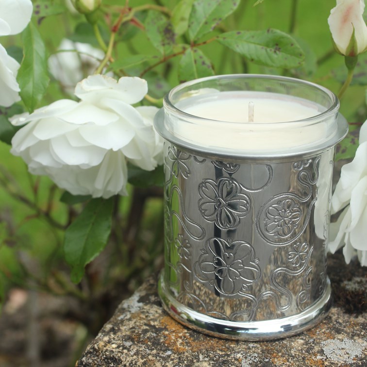Yorkshire Rose Pewter Candle Votive Yorkshire Rose Pewter Candle Votive