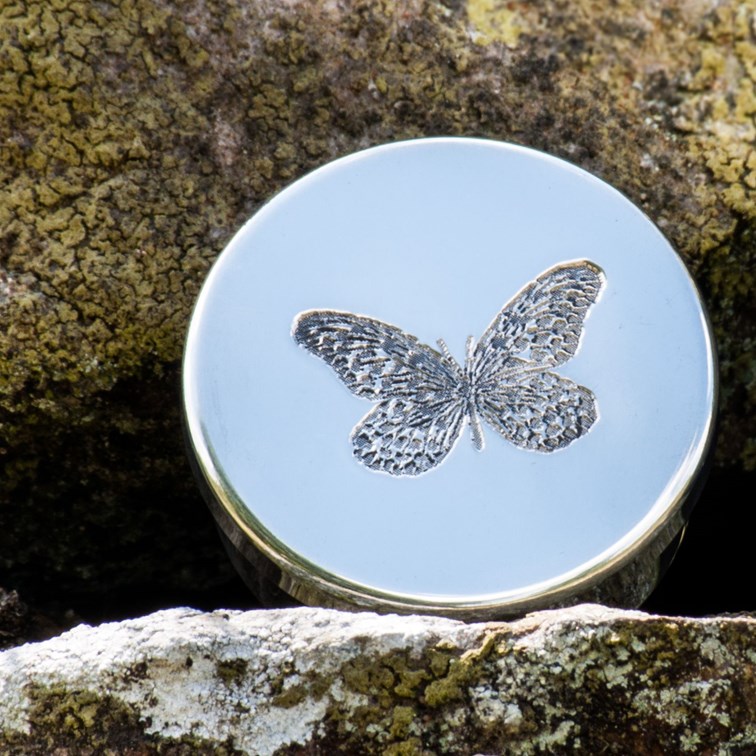 Small Butterfly Pewter Trinket Box Small Butterfly Pewter Trinket Box