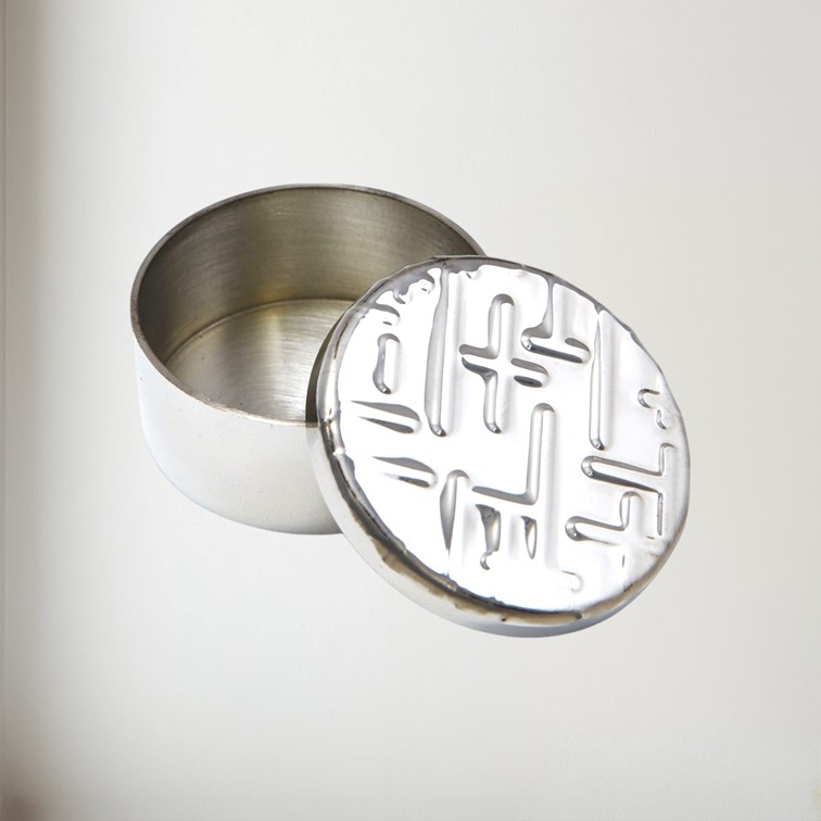 Small Metropolitan Pewter Trinket Box