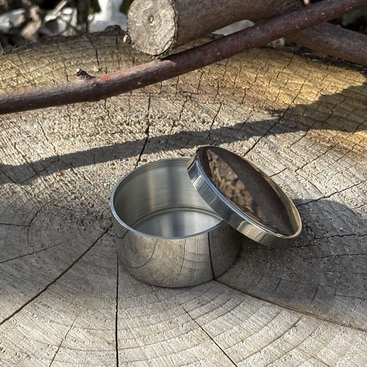 Plain Pewter Small Trinket Pill Box