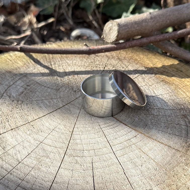 Plain Pewter Small Trinket Pill Box