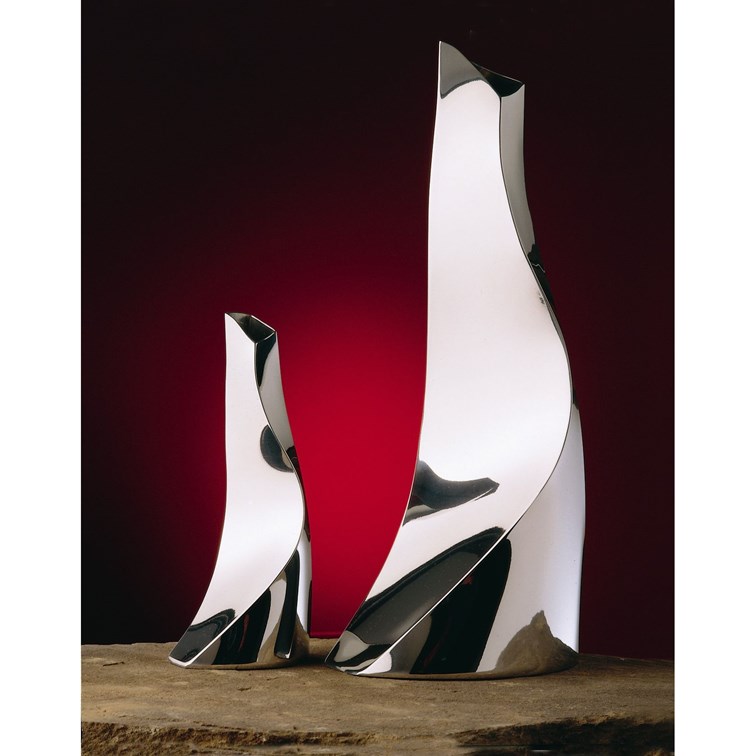 Large Twist Pewter Vase By Catherine Tutt