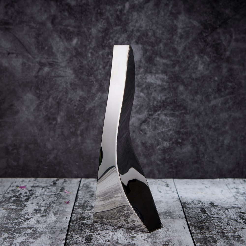 Medium Twist Pewter Vase By Catherine Tutt