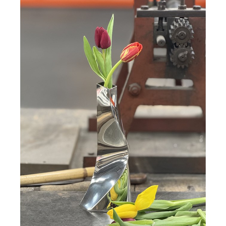 Medium Twist Pewter Vase By Catherine Tutt Medium Twist Pewter Vase By Catherine Tutt