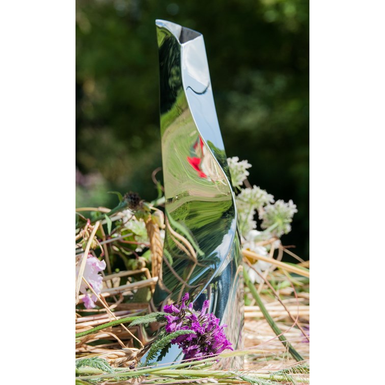 Small Twist Pewter Vase By Catherine Tutt