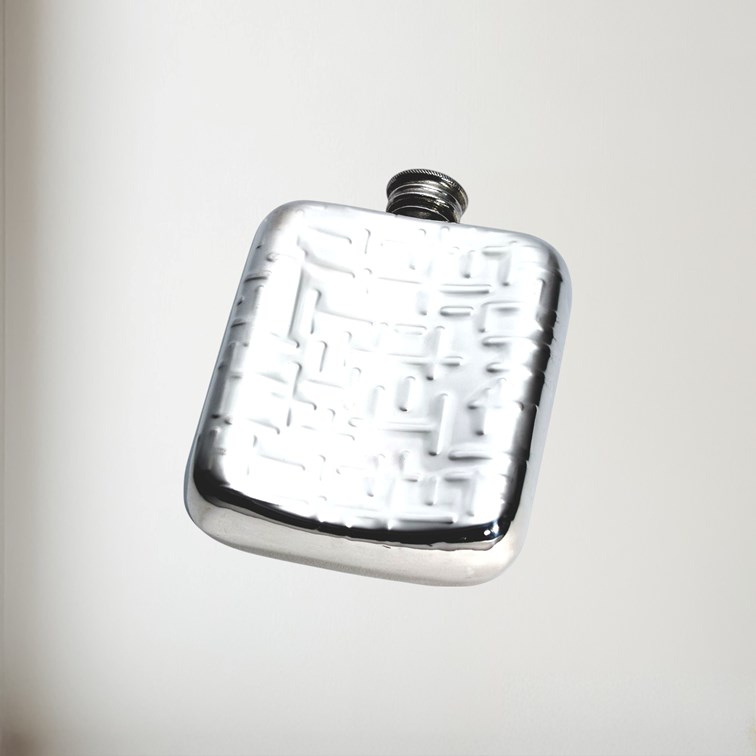 4oz Metropolitan Pewter Pocket Flask 4oz Metropolitan Pewter Pocket Flask