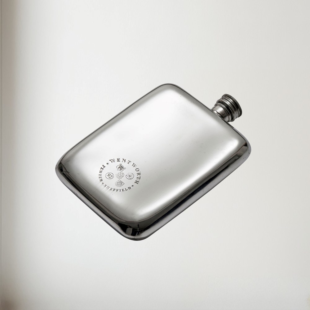6oz Monarch of the Glen Pewter Pocket Flask