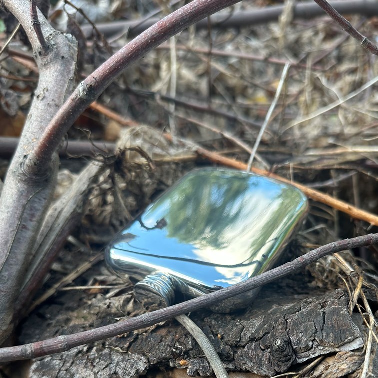 6oz Plain Pewter Pocket Flask 6oz Plain Pewter Pocket Flask