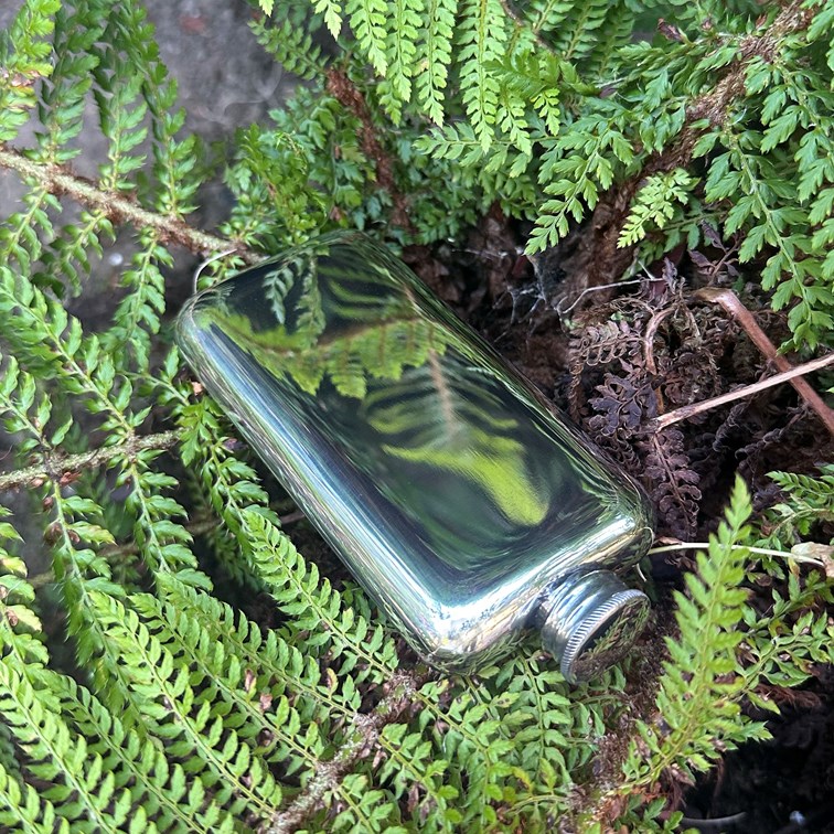 3oz Plain Pewter Pocket Flask 3oz Plain Pewter Pocket Flask