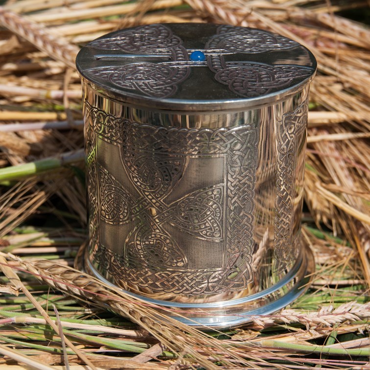 Celtic Cross Pewter Money Box Celtic Cross Pewter Money Box