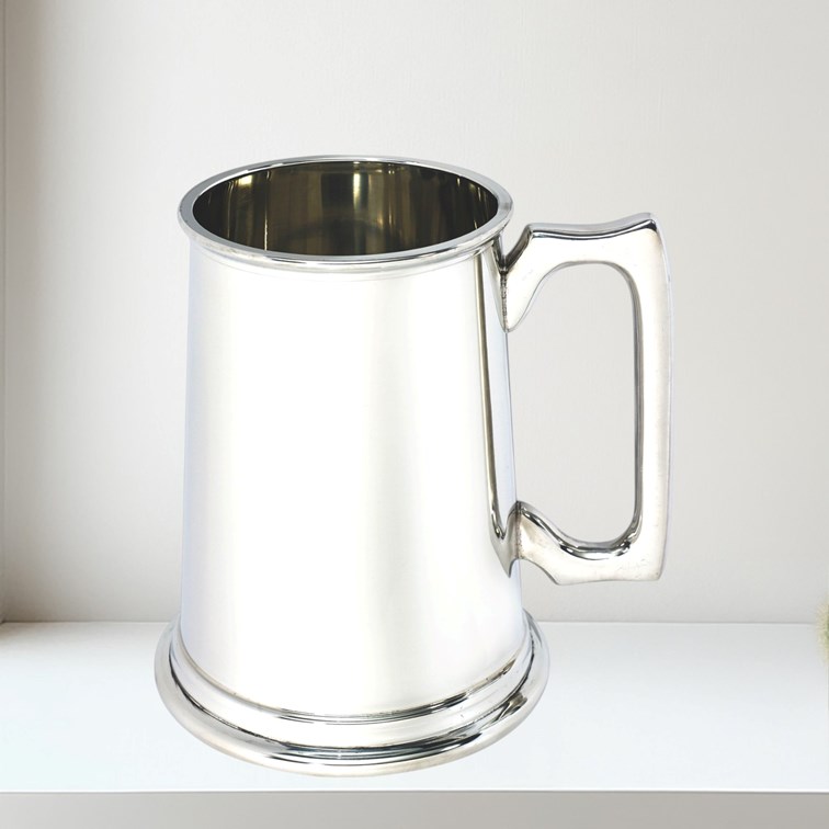 Plain Two Pint Pewter Tankard