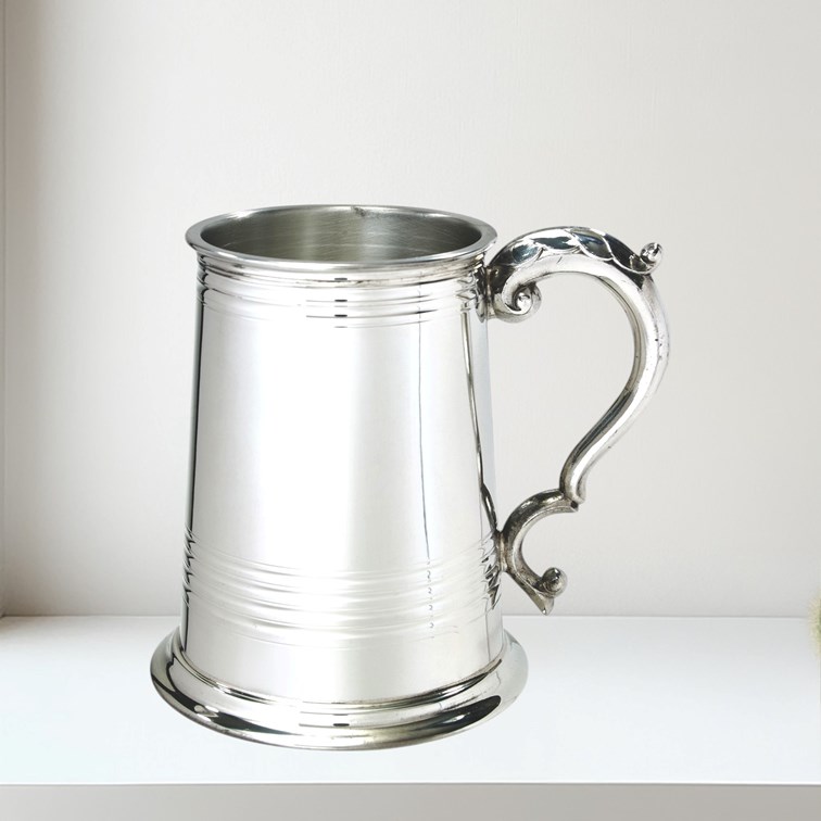 Worcester One Pint Pewter Tankard