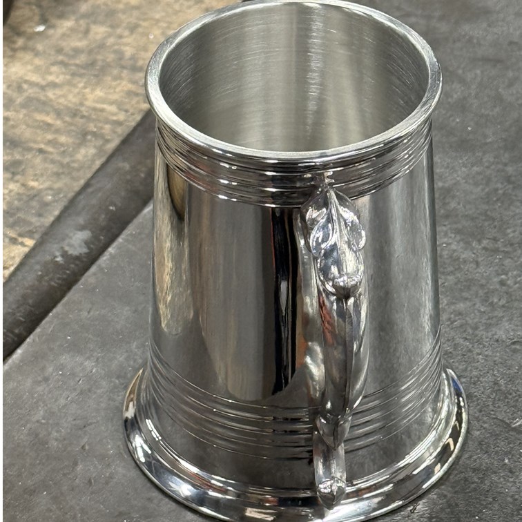 Worcester One Pint Pewter Tankard
