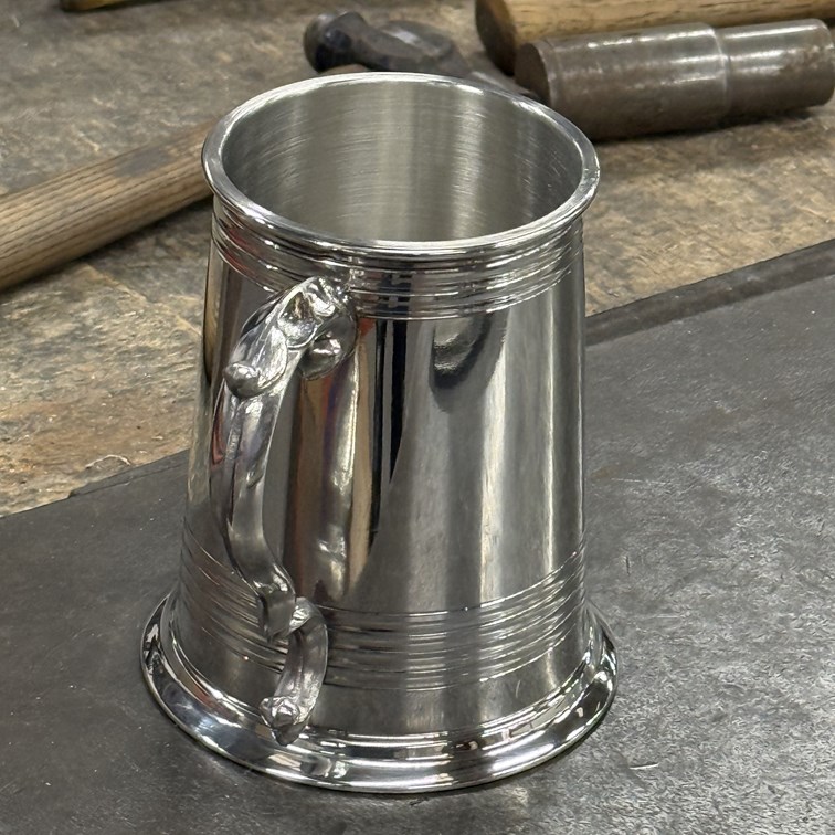 Worcester One Pint Pewter Tankard