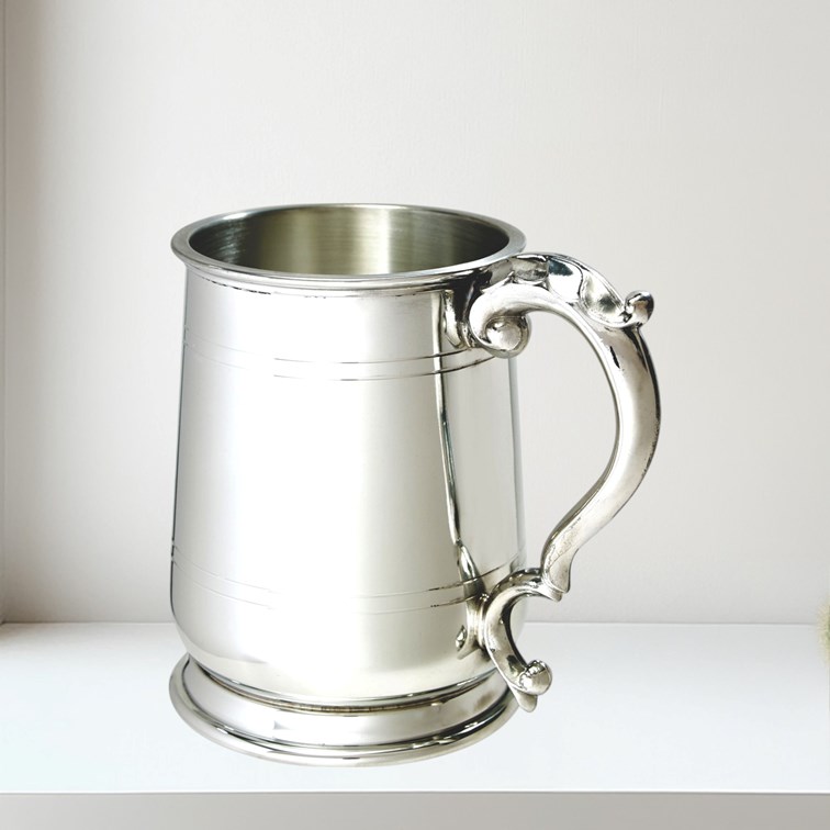 Standard Jacobean One Pint Pewter Tankard Standard Jacobean One Pint Pewter Tankard