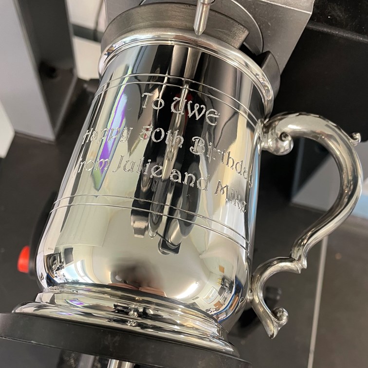 Standard Jacobean One Pint Pewter Tankard