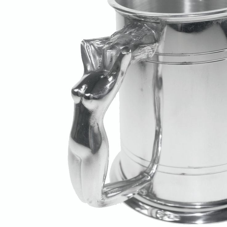 Nymph Handle One Pint Pewter Tankard Nymph Handle One Pint Pewter Tankard